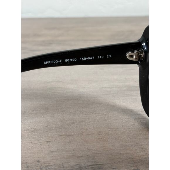 Prada Black Stud Havana Square SPR-30Q-F Women's Sunglasses EUC - Picture 7 of 8
